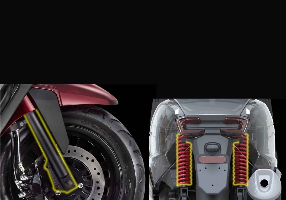 מערכת מתלים הידראולית עם בולמים כפולים מאחור - ספיגה חלקה ויציבות גבוהה