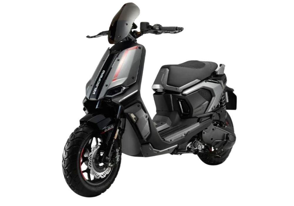 קטנוע מובסטר ולוצ'יפרו צבע לבן מבט 45 מעלות - רייד מקס1